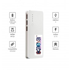 OkaeYa Certified 11000mAh Power Bank Compatible for Vivo V9, Y71, V7 Plus, V7, Y69, Y53i (White).